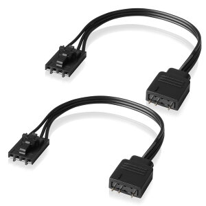 EZDIY-FAB Corsair Lighting Node COREACommander CORE  iCUE Commander CORE XT ڑpP[uARZAA_v^[ P[uAX}[gRGBCeBOA5V 3sARGBfoCXɐڑ (2 x 10cm)