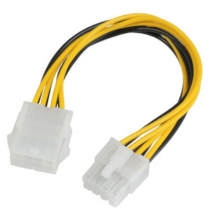 KAUMO EPS12V 8ピン CPU電源コネクタ オス/メス 電源延長ケーブル