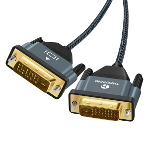 Thzzhnno DVI to DVI �P�[�u�� 1M �A�����b�L & �ґg�I�X DVI-D 24+1 - DVI�P�[�u���A 2560x1600 1080P �ɑΉ� �Q�[���ADVD�A�m�[�g�p�\�R�� �ADisplay