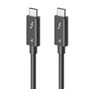 USB-C & USB-C Thunderbolt 4 100W P[u 0.5m LpoieJunyUSB-IFF/40Gbps]/ 100W}[d/8K@60Hz fo/PD 100W 5A Ήz Thunderbolt 4 Ή Thunderbolt 3 USB-CƉʌ݊ X}[gtH/^ubg/Q
