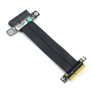 10Gtek PCIE 3.0 �����P�[�u�� 4X to 4X �I�X-���X �X�g���[�g to �X�g���[�g �G�N�X�e���_�[���C�U�[�P�[�u�� ���h�~EMI �V�[���h 20cm(�S��24cm)