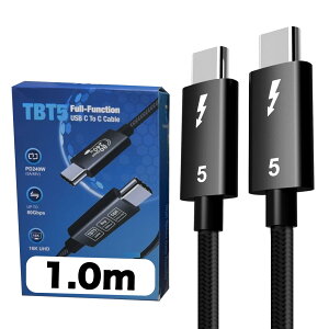 TNK[W Thunderbolt 5 P[u 80Gbps / 240W / PDΉ / 16Kf [0.5/1/1.5/2m] (1m)
