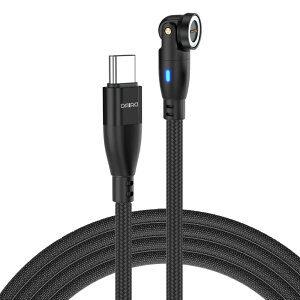 DAIAD }Olbg[dP[û 9s PD 100W USB C Type-C MicroUSB eMarker 5A }[d f[^] 540x] LED iC ho (ubN, 1m)