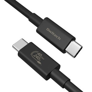 IEebN USB Type-C to Type-CP[u USB4Ή 8K 40Gbps PD240W(48V/5A) }[d USB PD Extended Power RangeΉ fɋ o͏[d f[^] 1.0m ubN OEC-CBEMCC10-BK