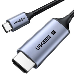 UGREEN USB Type C HDMI �ϊ��P�[�u�� �y8K@60Hz /4K@240Hz/3M�z 48Gbps�����]�� Macbook Pro/MacBook Air/iPad Pro/Surface Go/Chromebook�ȂǑΉ�