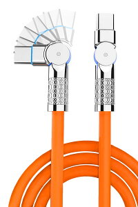 BIZ 先端曲がるSwing cable Type C PD対応 超急速充電 断線防止 2m/1m 絡まない シリコン素材 結束バンド付き スイング ケーブル USB-C各種対応 可変 L字 両端が曲がる iPhone Android Xperia Galaxy MacBook pro Win