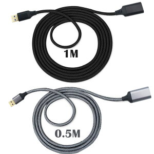 USB 3.0 P[uACESFONJER USBIX-XP[R[h f[^]5Gbps XLi[AJAUSBfBXNAL[{[hɑΉ (1*0.5m O[+1*1m O[ ubN)