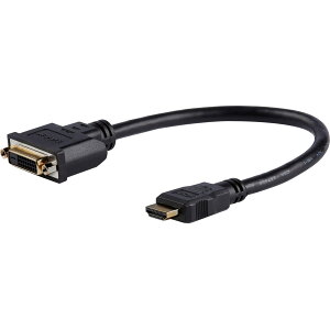 StarTech.com HDMI-DVI-D�ϊ��P�[�u���A�_�v�^ 20cm HDMI(19�s��) �I�X-DVI-D(25�s��) ���X HDDVIMF8IN