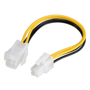 KAUMO ATX12V 4ピン CPU電源コネクタ オス/メス 電源延長ケーブル
