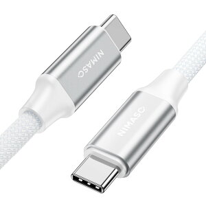 NIMASO USB C Type C ケーブル USB3.1Gen2【100W/5A急速充電 PD対応 4K / 60Hz 映像出力 2m】 タイプc ケーブル iPhone16/ 15 シリーズ MacBook、iPad mini6、iPad Pro等type c機種対応NCA24A1048