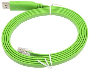 KAUMO CONSOLE(RJ45) USB�ϊ� �R���\�[���P�[�u�� (�O���[�� 2.0m FTDI�`�b�v)