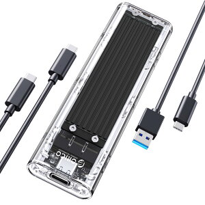 y10Gbpsz ORICO M.2 NVMe SSDP[X M-Key / B&M KeyiNvmê݁j USB3.2 Gen2 10Gbps OtP[X UASP Trim Ή 2230/2242/2260/2280 SSDΉ _uP[ut M.2 SSD ϊA_v^  TCM2-BK
