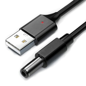 XMHL USB�d���P�[�u�� Type-A QC�g���K�[�P�[�u�� �yQC2.0/3.0�Ή��z DC �v���O �O�a5.5mm/���a2.5mm 2.1mm 9V 12V (�C���W�P�[�^�[���C�g�t��, 12V)