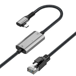 Leehitech 1.2M pL^ USB C to LANA_v^[ P[u 1000M Type-C to RJ45 MKrbgC[TlbgP[u lbg[Nڐڑ iCґg LAN lbg[NϊP[u iPhone15/16AThunderbolt 3