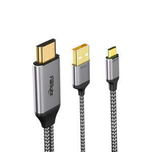 fairikabe HDMI to Type C A_v^[P[u 4K60Hz 2m HDMI to USB Type C j^[ HDMI 2.0 Xreal Air/Nreal Air/Rokid Air/Steam Deck Dock/PS5/Xbox/oCj^[Ή