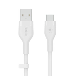 Belkin USB to USB-C VRP[u iPhone 15/iPad mini/iPad Pro/iPad Air/Galaxy/AndroidX}[gtHΉ ϋv USB-IFF 1[g zCg BOOST CHARGEFlex CAB008bt1MWH