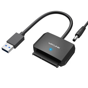 WAVLINK SATA USB3.0 ϊP[u 2.5C` HDD SSD/3.5C` HDDp ] UASPΉ ő18TB dA_v^[t SATA USB3.0 ϊA_v^ Windows/Mac OS/Linux/Chrome OS Ή c