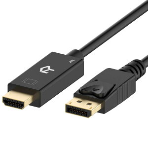 Rankie DisplayPort to HDMI ϊP[u 4K𑜓xΉ 1.8m ubN