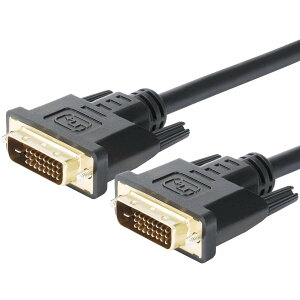 DVI�P�[�u�� DVI-D 24+1 �f���A�������N�P�[�u���i�f�W�^���j �t�F���C�g�R�A�t�� 24�s�� �I�X-�I�X �����b�L�[�q 1.8M