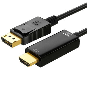 DisplayPort  HDMI ϊP[u iHDMIDisplayPort̎gp͕sj 4K 2K 𑜓xΉ 1.8m ubN cable-064