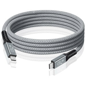 Duttek Thunderbolt 3 P[u 1.5m USB-C Thunderbolt 4/3ΉUSB Type C T_[{g 3P[u8K@60Hz̃rfIT|[gA40Gbps̃f[^]xA240W}[dAUSB Type C IXIX̃iC҂݃P[