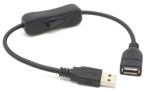 I[fBIt@ USB P[u ON ^ OFF XCb`t USB-A IX - X f[^ʐMΉ 30cm ubN 1_