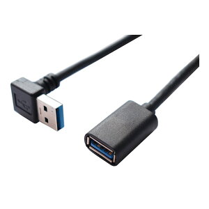 ViViSunyJCTs\zUSB 3.0 L^ E90°ϊP[u ^CvAIX- ^CvAX  5Gbps̃f[^][h USB 3.0 P[u (Li0.25M), Black)