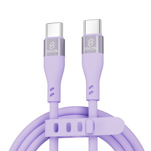 USB-C & USB-C P[u ܂ȂP[u 65W oht USB PDΉ VRfލ̗p Galaxy iPad Pro MacBook Pro/Air eΉ