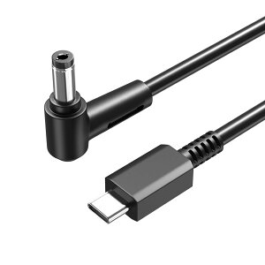 Powseed 20V 充電ケーブル 65W/90W 2M パソコン 充電ケーブル タイプc -丸型プラグ (外径5.5mm 内径2.1mm) PD対応 USB C -DC コネクタ ケーブル