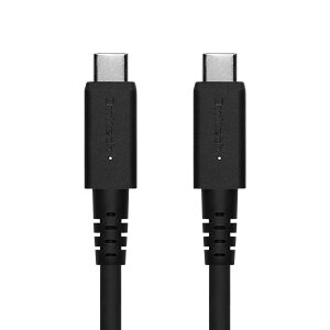 IEebN Type-C to Type-CP[u USB3.2 Gen2 fo͑ΉP[u f[^] ő10Gbps USB [d PD60W 炩 ubN 1m 100cm OWL-CBNG2CC10-BK