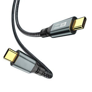 USB-C & USB-C P[u 0.5M Type-c P[u USB3.2 Gen2(20Gbps) PDΉ 100W/5A}[d 8K/60Hzfo ϋviC ^Cvc P[u Type-c@Ή (0.5M)