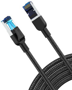 y̍LLANKiz Jeavdarn Cat8 LANP[u bV炩 JeS[8  40Gbps 2000MHz MKrbg C[TlbgP[u ܐ܂h~ V[h f [^ Xbox PS4 PS5ɑ