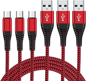 Micro USBP[u 3A }[d y3{Zbg 2m+2m+2mz f[^] ϋvґgiCP[u }CNusbP[u AhCh ()