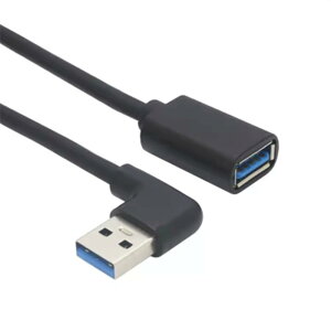 ViViSun USByJCTs\z3.0 L^ ㉺E90°ϊP[u USB 3.0 P[u ^CvAIX- ^CvAX  5Gbps̃f[^][h (0.15mEL, ubN)