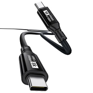 USB-C & USB-C P[u 1M Type-c P[u USB3.2 Gen2(20Gbps) PDΉ 100W/5A}[d 8K/60Hzfo ^Cvc P[u Type-c@Ή (1M)