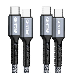 GHNTJAP USB C to USB C P[u 2M y2{Zbgz ^Cvc P[u PDΉ 60W}[d f[^] Type C to Type C iPhone15/iPad/Galaxy/PixelΉ