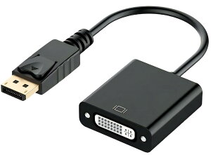 CNCTWO(コネクトツー) ディスプレイポート ― DVI-I29ピン 変換ケーブル 25cm(DP(オス)-DVI-Iメス))