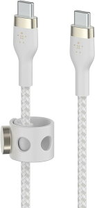 Belkin USB-C to USB-C ґgVR P[u iPhone 15/iPad mini/iPad Pro/iPad Air/Galaxy/AndroidX}[gtHE^ubgΉ }[d PDΉ ϋv 1[g zCg BOOST CHARGEFlex CAB011bt1MWH