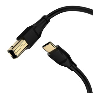 ANNIBER USB Type C v^[P[u USBP[u Type-C to B P[u ϋv 1.8M XLi[P[u v^[P[u  ڑȒP X}z I[fBIDACA~LT[AMIDIL[{[hAd