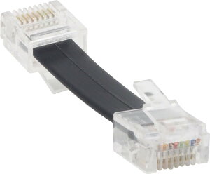 �I�[�f�B�I�t�@�� LAN�P�[�u�� Cat6 1000base �t���b�g�^�C�v �M�K�r�b�g�Ή� 4.5cm �u���b�N