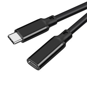 USB type C 延長ケーブル (1.5m) LpoieJun USB 3.2 Gen2(20Gbps) 高速データ通信/ 4K@60Hz映像出力/240W PD急速充電 PVC素材 USB C タイプc 延長コード スマートフォン/タブレット/ゲーム機/ノートパソコンのタイ