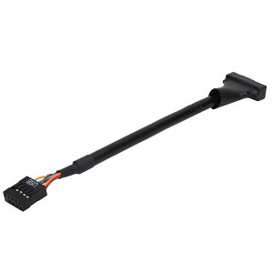 VGEBY USB2.0 - USB3.0ϊP[u }U[{[h X(9pin) - IX(20pin) PC USB2.0USB3.0ϊA_v^[ 15cm ubN