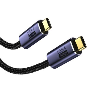 USB4 �P�[�u�� 0.5M USB Type C �P�[�u�� PD�Ή� �y20Gbps�f�[�^�]�� 100W/5A�}���[�d 8K/60Hz�f���o�́z �^�C�vc �P�[�u�� ���ϋv�i�C�����҂� Type-c�@��Ή�