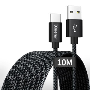 USB Type CP[u 10m ^Cvc P[u USB A to USB C P[u 10[g [dR[h Type-C dP[u PS5/XboxRg[[dR[h/hƃJ/X}[gtH/^ubgUSB-CfoCX