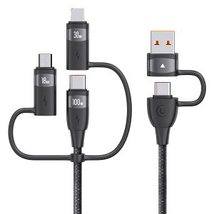 USB [dP[u 6in1 P[u PD100W USB Type C/Micro/IP to USB C/A }[d f[^] 1{6 [dR[h ϋviC҂ ^CvC P[u ^CvC P[u @Ή (, 2M)