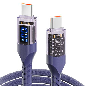 USB Type C P[u 100W PDΉ }[dP[u LEDfBXvC ȃfUC `bv [d+f[^] ő480Mbps̑x ϋv f iPhone 15/16A MacBookAiPadASamsung Galaxy S23/S2