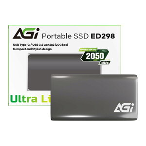 AGI SSD Ot 2TB USB3.2 Gen2x2 őǎ摬x 2050MB/b Type-CP[u PS5/PS4/Win/MacΉ(mFς) A~jEP[X ED298 |[^u SSD