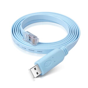 10Gtek USB to RJ45 Cisco �R���\�[���P�[�u�� �V���A���P�[�u�� FTDI�`�b�v�t��1.8m/5.94ft