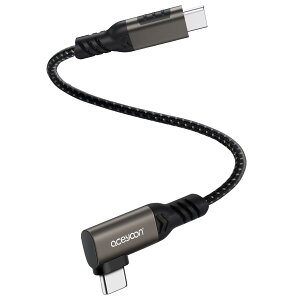 aceyoon ő 240W USB C P[u 20cm L Type C IX - IX 90x Z 20Z` [dR[h QC 4.0 }[d f[^ 0.2m V[g ^Cv C pP[u iCґg for iPhone 16 15 for Galaxy S24 S23