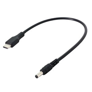 Cablecc USB 3.1 ^Cv C USB-C  5V DC 5.5 2.5mm dvO[dP[u gѓdbp 25cm